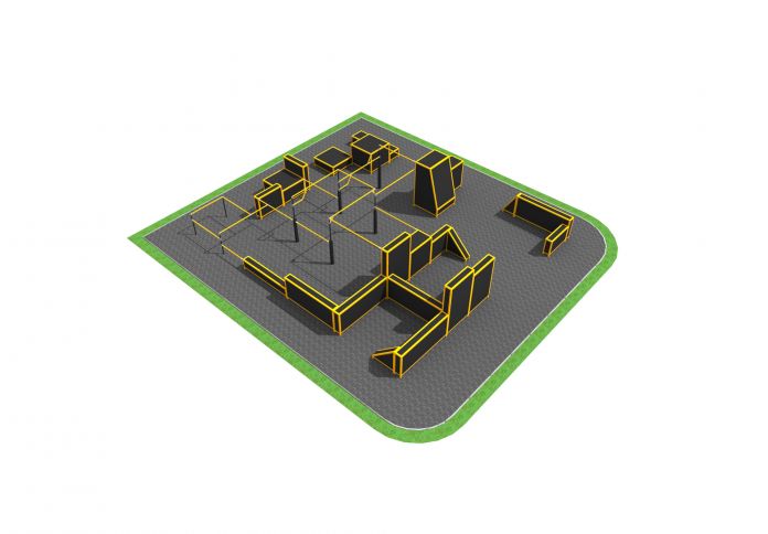 Flowpark for parkour