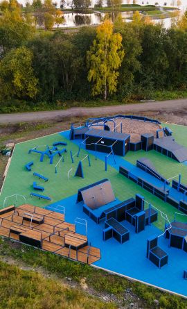 outdoor parkour park norway image